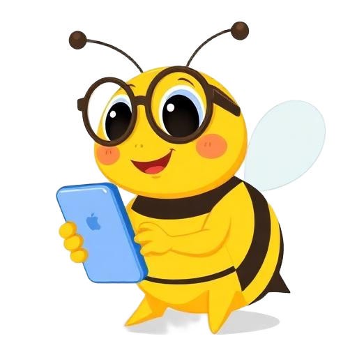 Buzzy bee using the app